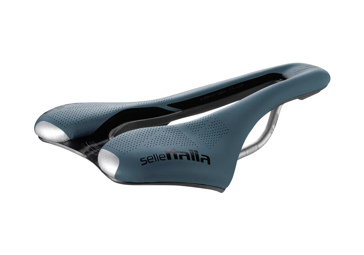 Selle Italia SLR Boost Gravel Saddle TI316 Superflow S3 blue
