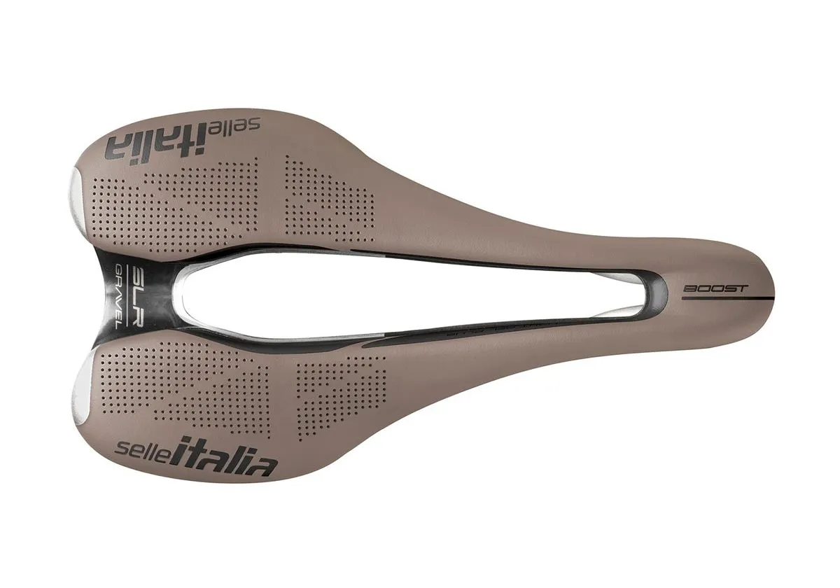 Selle Italia SLR Boost Gravel Saddle TI316 Superflow S3 brown