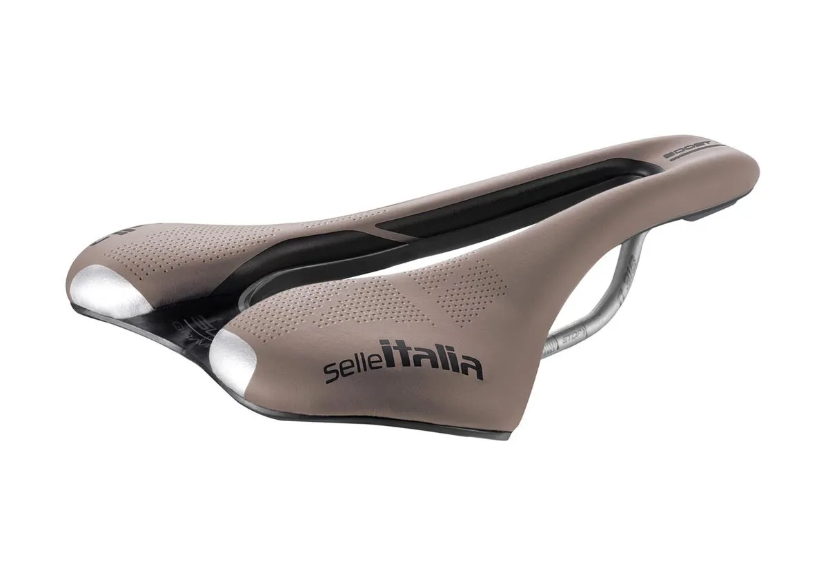 Selle Italia SLR Boost Gravel Saddle TI316 Superflow L3 brown