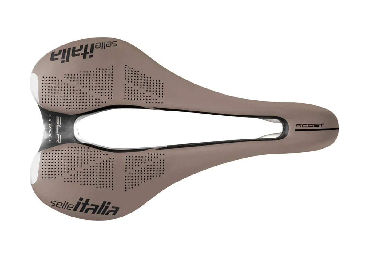 Selle Italia SLR Boost Gravel Saddle TI316 Superflow L3 brown
