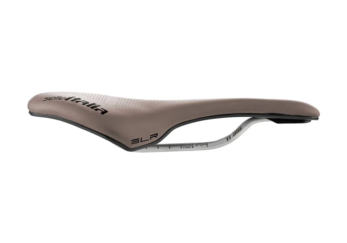 Selle Italia SLR Boost Gravel Saddle TI316 Superflow L3 brown