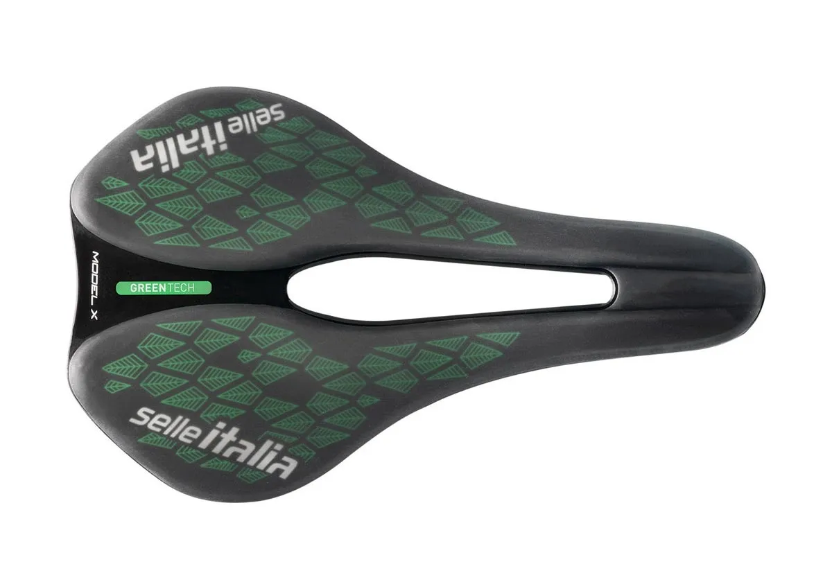 Selle Italia Model X Leaf Superflow Fec-Alloy Superflow Saddle L3 Width 145mm Frame Steel black-green