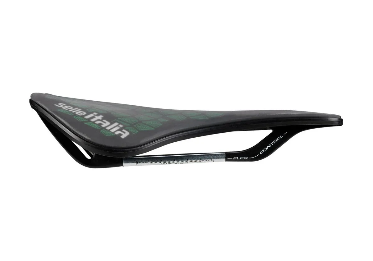 Selle Italia Model X Leaf Superflow Fec-Alloy Superflow Saddle L3 Width 145mm Frame Steel black-green