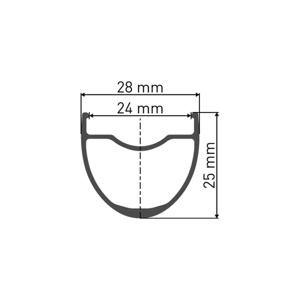 DT Swiss HG 1800 Spline DB 25 Hybrid Front Disc CL 28-inch / 700C Boost