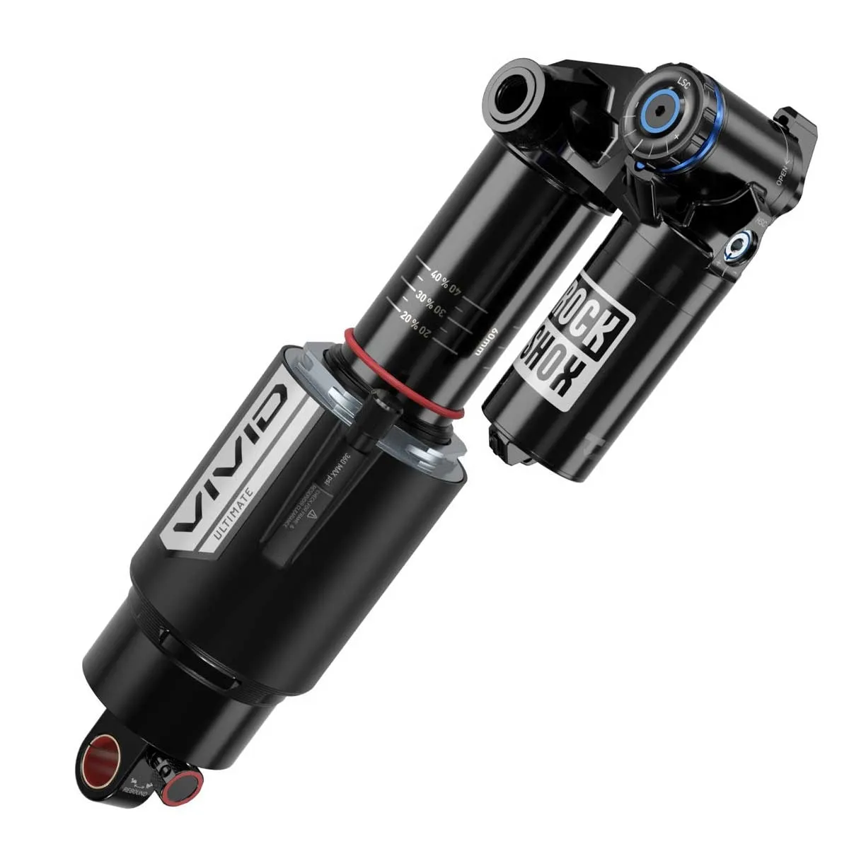 RockShox Vivid Ultimate RC2T shock 205x57.5mm Trunnion Reb25/Comp34