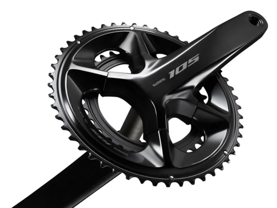Shimano 105 FC-R7100 crankset, 52-36 teeth, 12x2-speed, length 165 mm