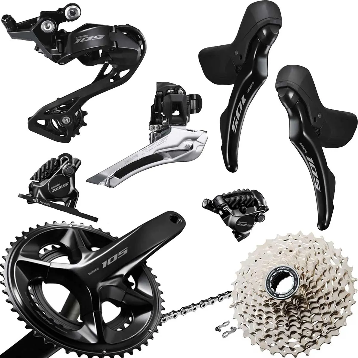 Shimano 105 Groupset R7100 Disc complete 12x2-speed