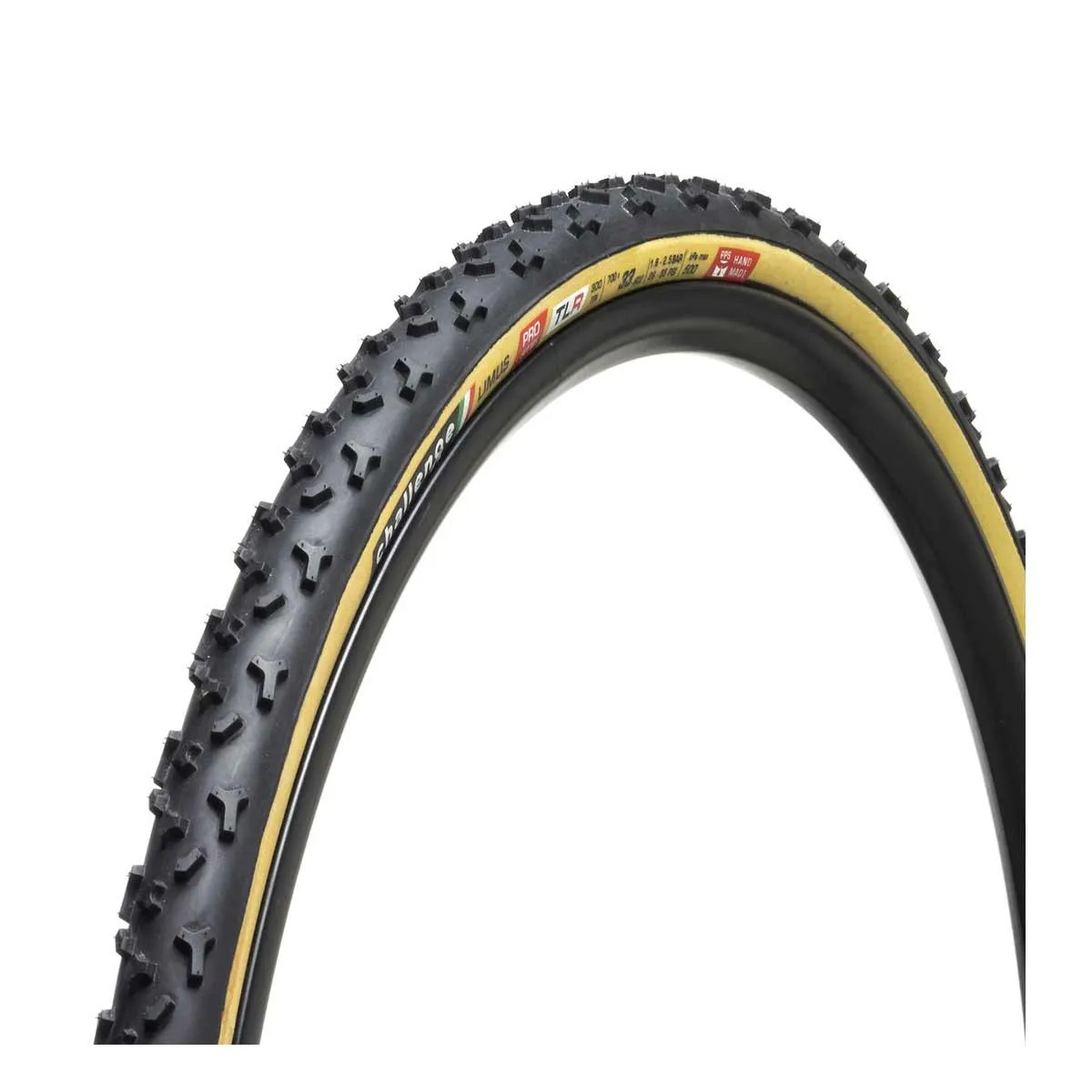Challenge Limus Pro TLR cross tyre 300 TPI handmade tubeless-ready 33x622 black-brown
