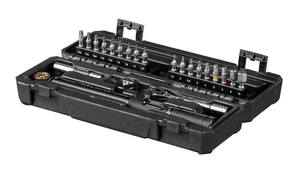 Topeak Torq Stick Pro 4–20 Nm torque wrench with box and accessories