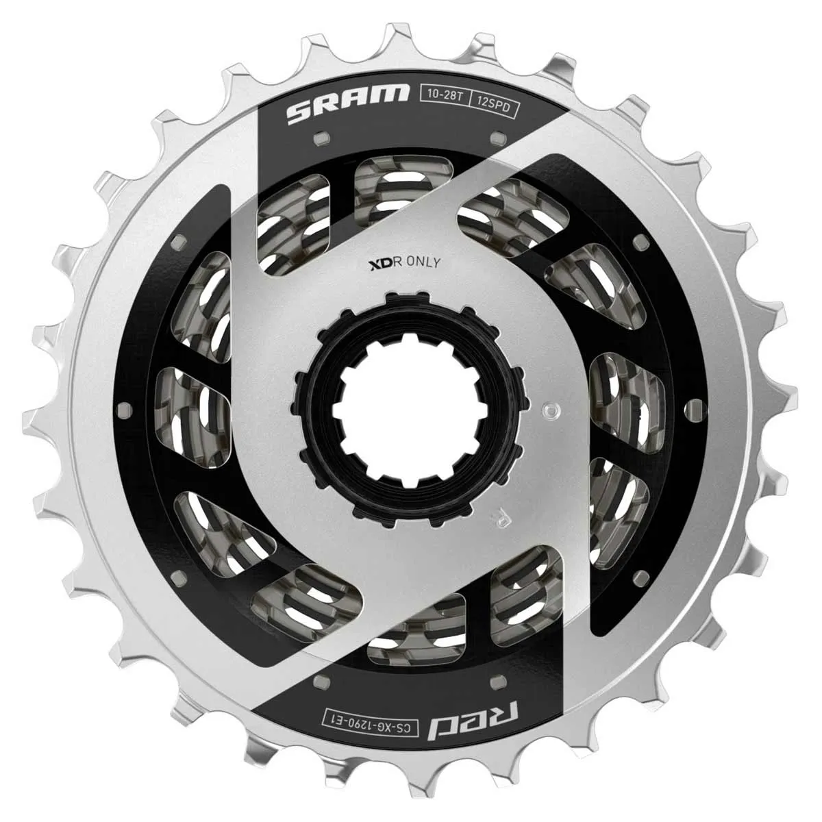 Sram Red AXS E1 Cassette XG-1290 XDR 12-speed silver 10-30 teeth