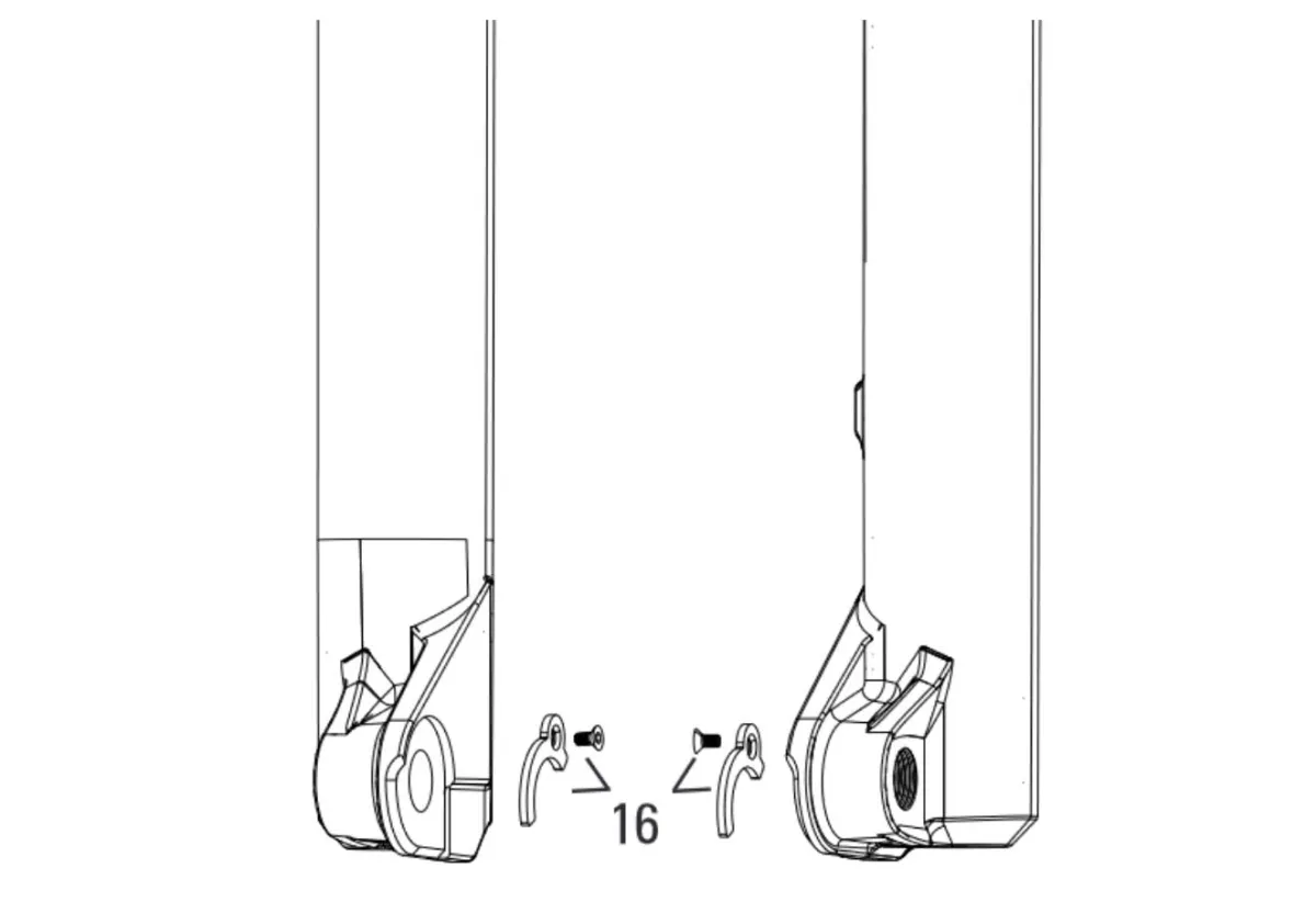RockShox suspension fork spare part | Adapter 31mm Torque Caps - 21mm hubs