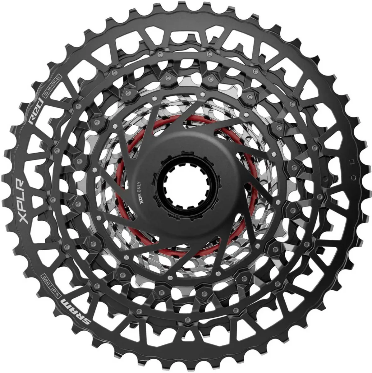 Sram RED XPLR AXS E1 cassette XG-1391 XDR 13-speed silver 10-46 teeth