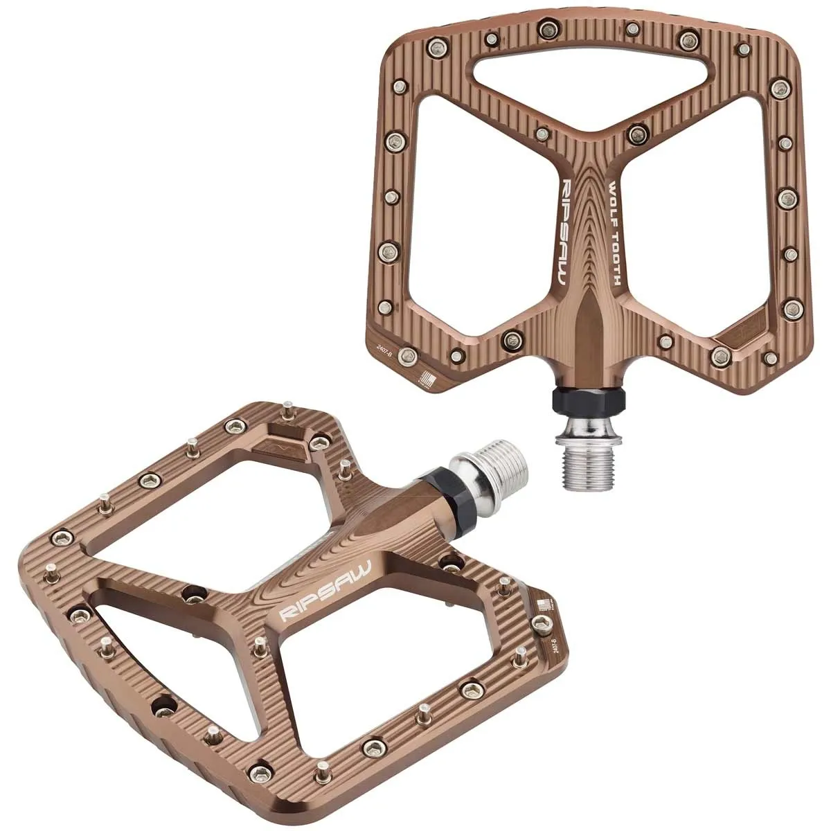 Wolf Tooth Ripsaw Platform Pedals Espresso