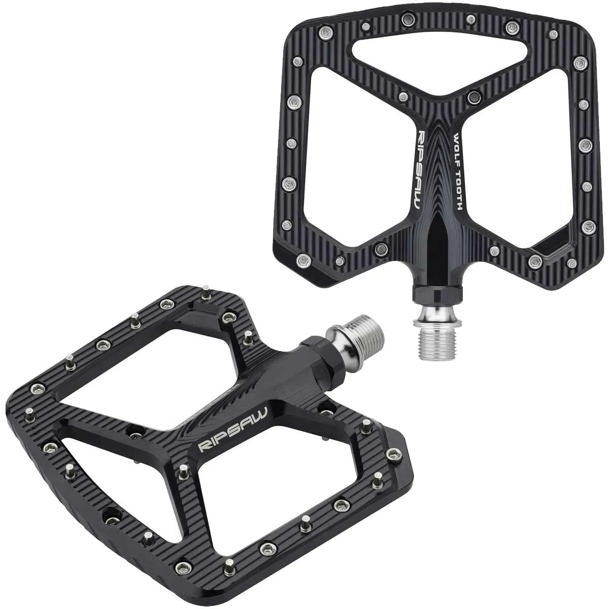 Wolf Tooth Ripsaw Platform Pedals Black