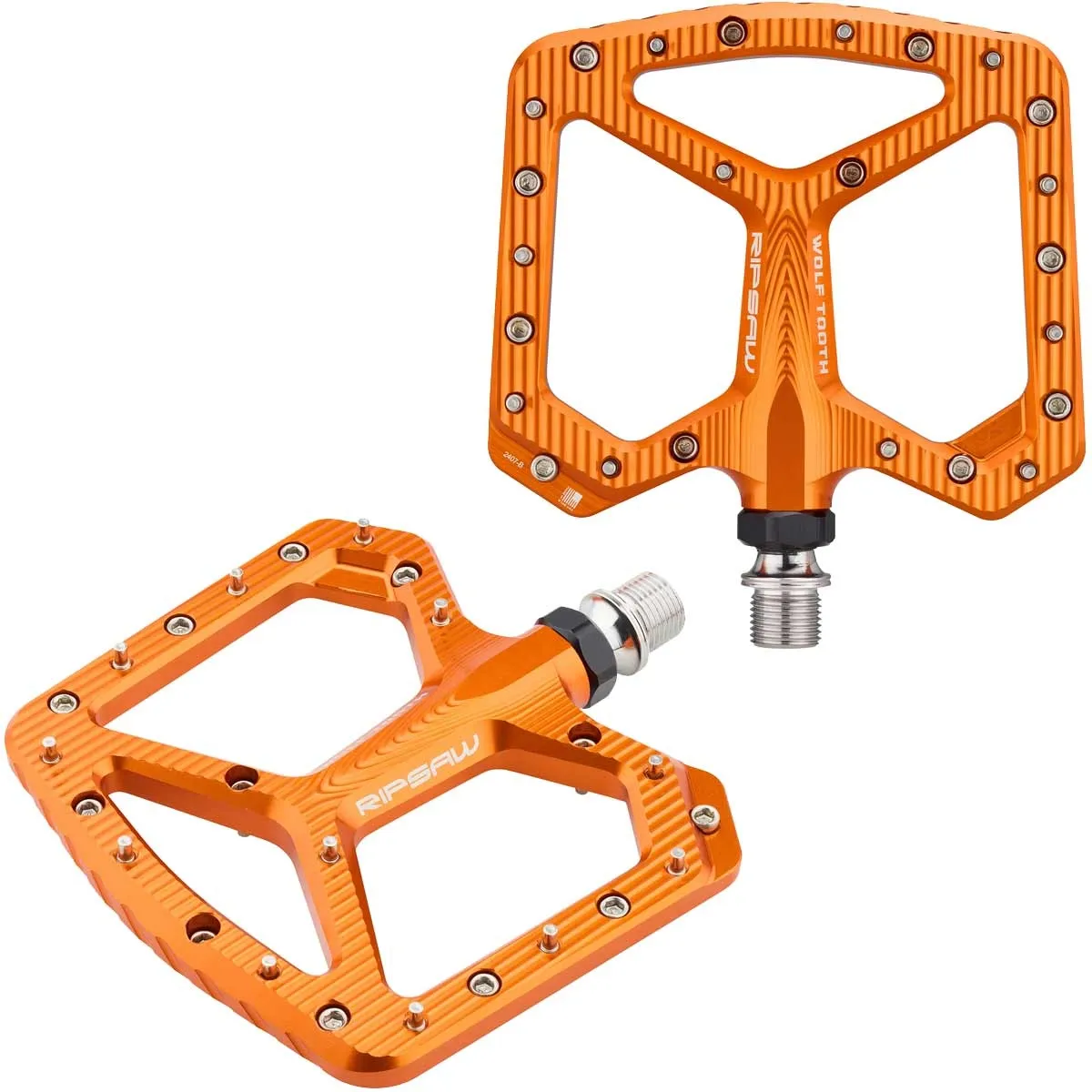 Wolf Tooth Ripsaw Platform Pedals Orange