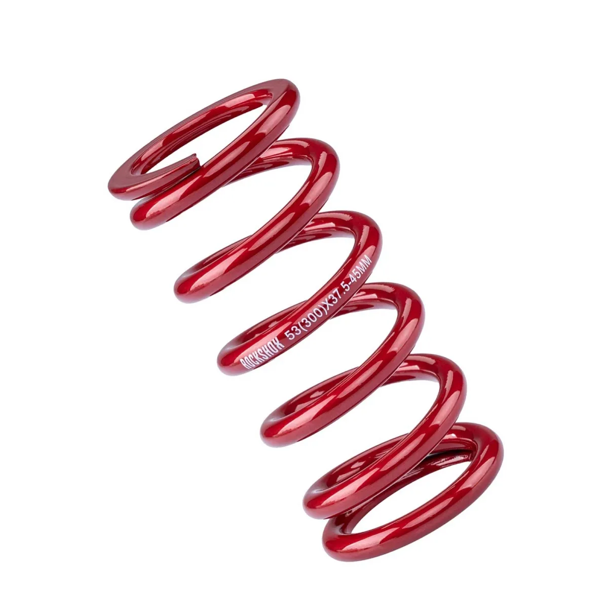 RockShox Deluxe shock absorber spring, steel, metric hub 37.5–45 mm, electric red, stiffness 450 lb