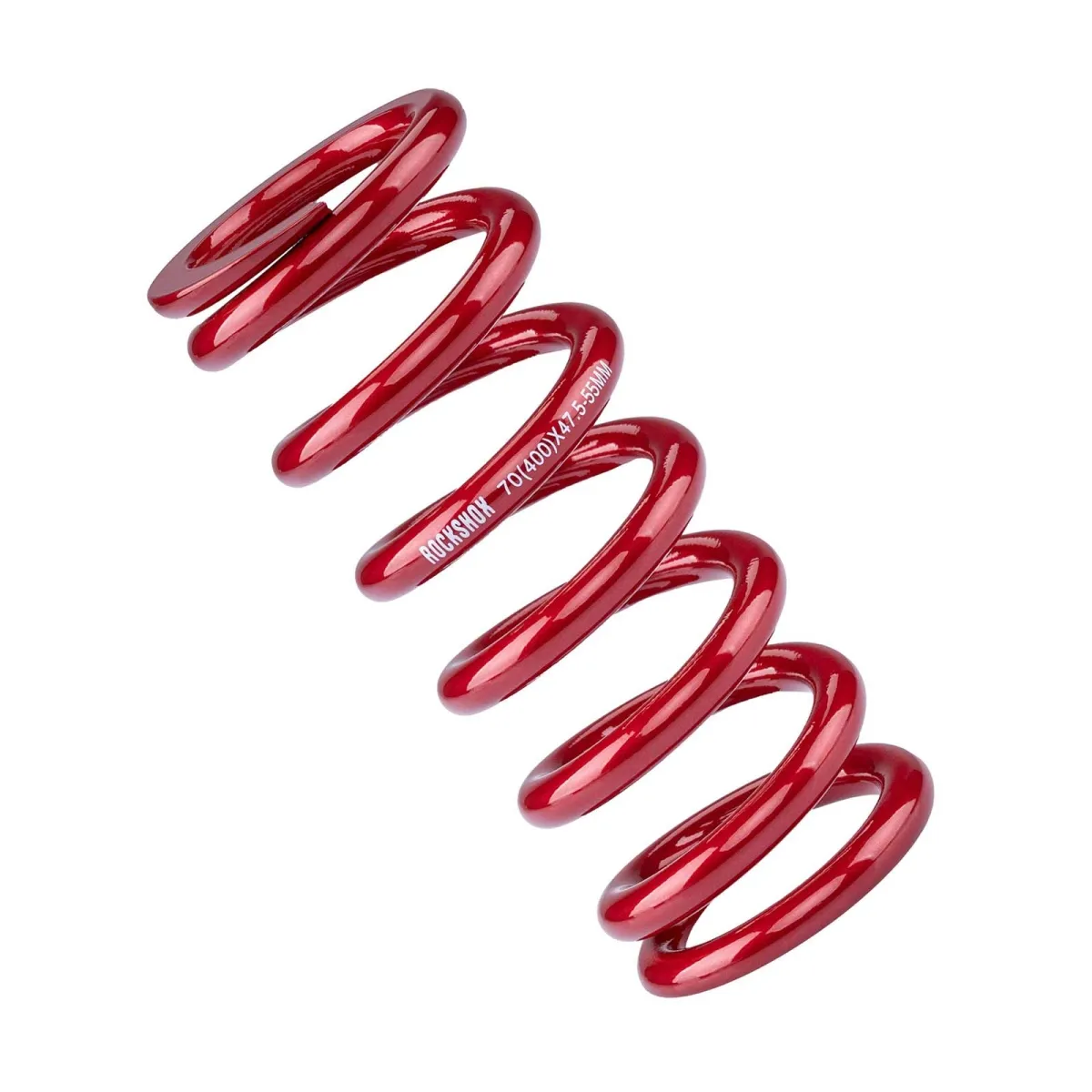 RockShox Deluxe shock absorber spring, steel, metric hub 47.5–55 mm, electric red, stiffness 600 lb