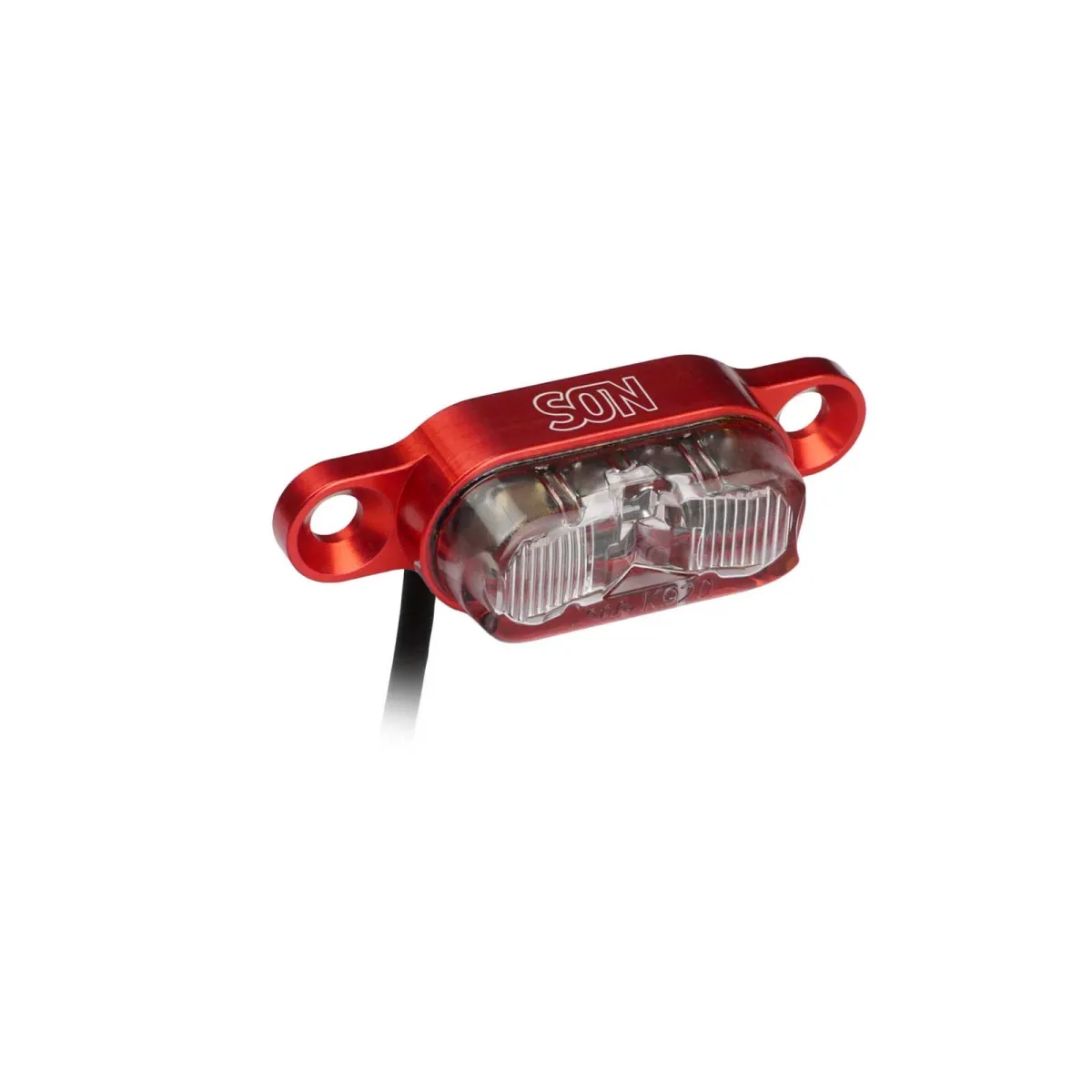 Schmidt’s SON E-Bike DC Luggage Rack Rear Light, Red, Clear Glass
