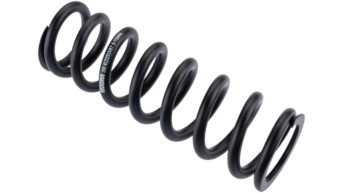 RockShox Deluxe shock absorber spring, steel, metric, travel 67.5–75 mm, black, stiffness 225 lb