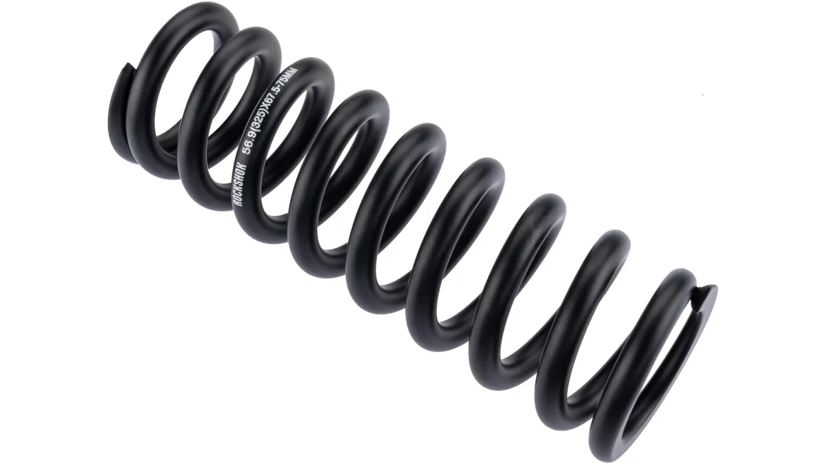 RockShox Deluxe shock absorber spring, steel, metric, travel 67.5–75 mm, black, stiffness 325 lb