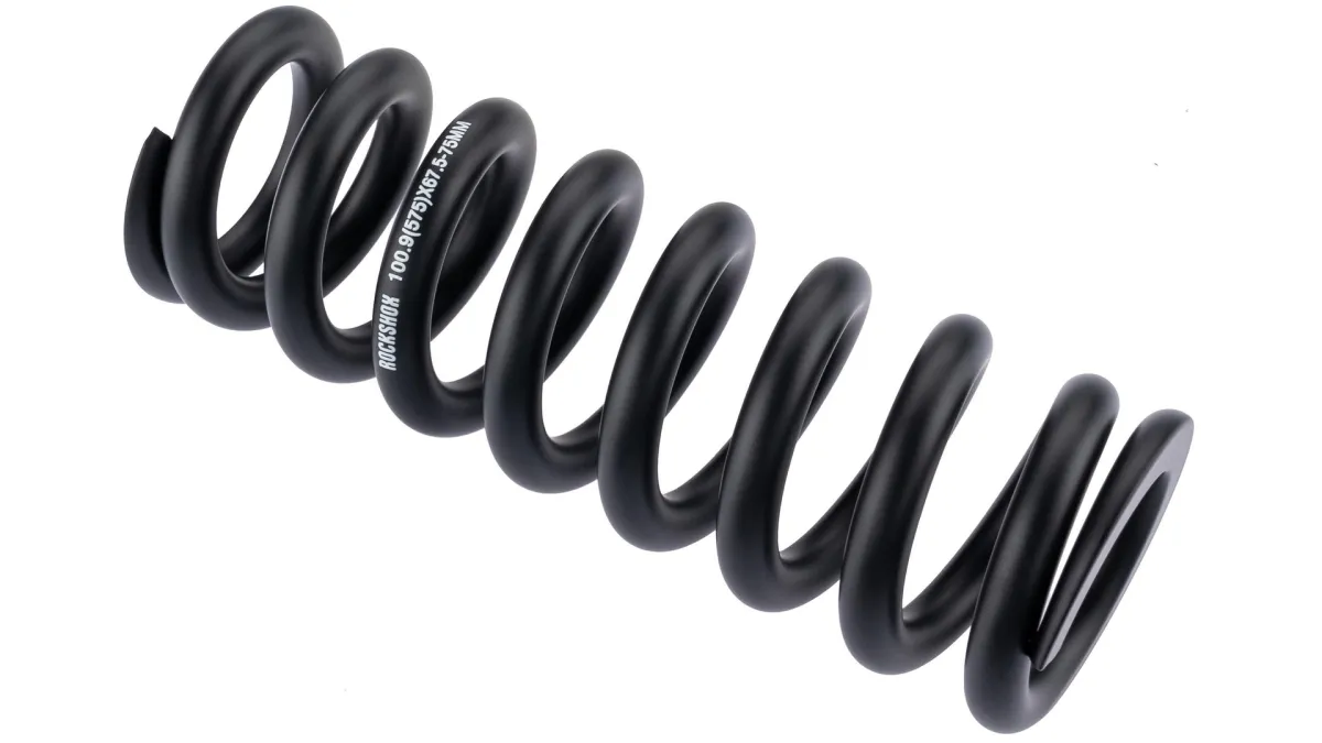 RockShox Deluxe shock absorber spring, steel, metric, travel 67.5–75 mm, black, stiffness 575 lb