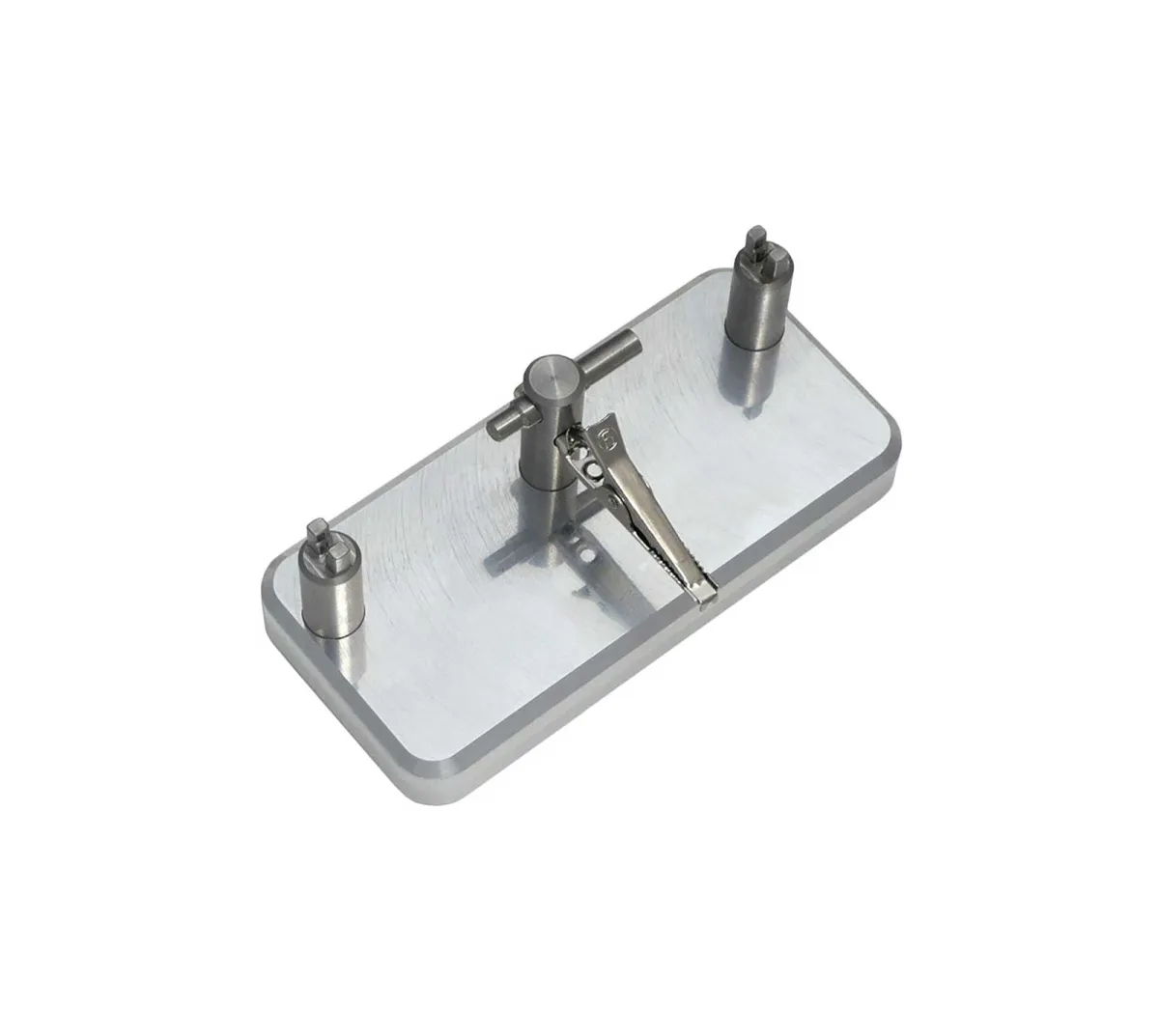 SON soldering fixture for coaxial connectors
