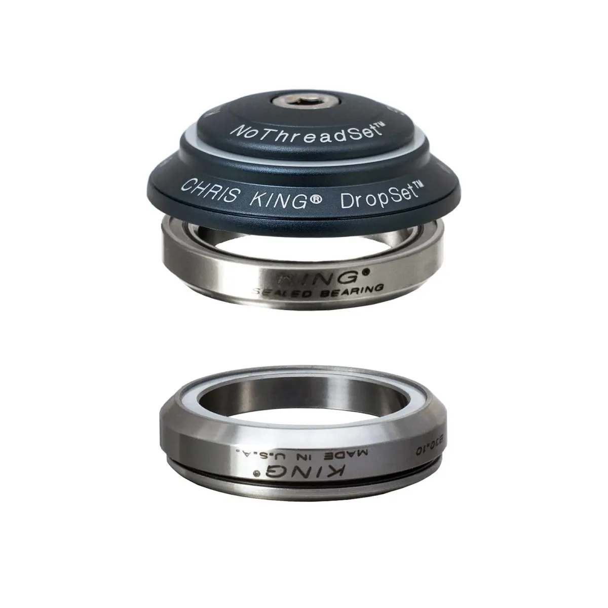 Chris King DropSet 6 Ceramic Headset 1 1/8 inch midnight | grey-blue IS41/28.6 - IS41/30 45x45