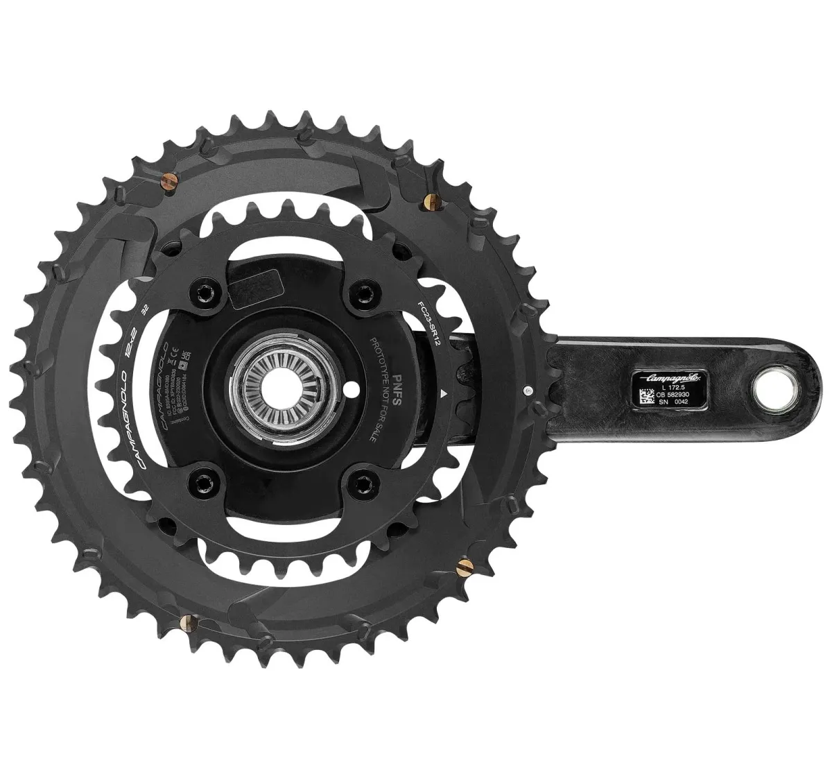Campagnolo Super Record Powermeter WRL Crankset 48/32 teeth 170 mm