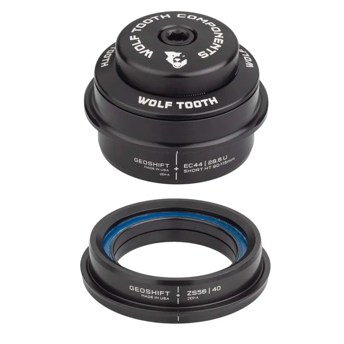 Wolf Tooth Performance Geoshift Headset | short 2 degrees EC44/28.6 - ZS56/40
