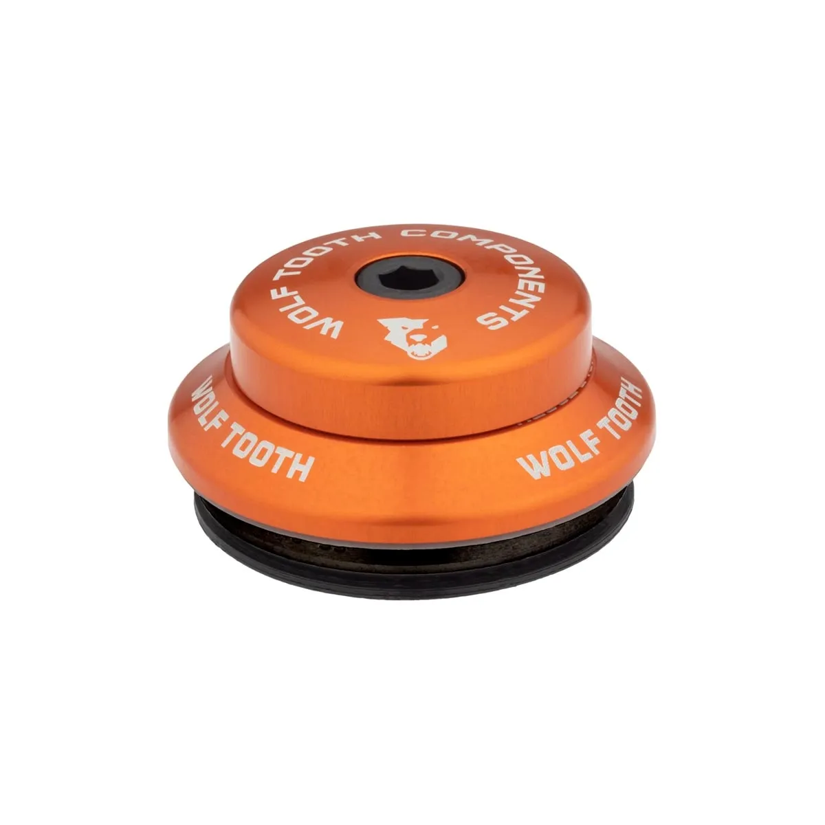 Wolf Tooth Premium Headset Upper Cup 1 1/8 inch | IS42 / 28.6 mm Height 8 mm Orange