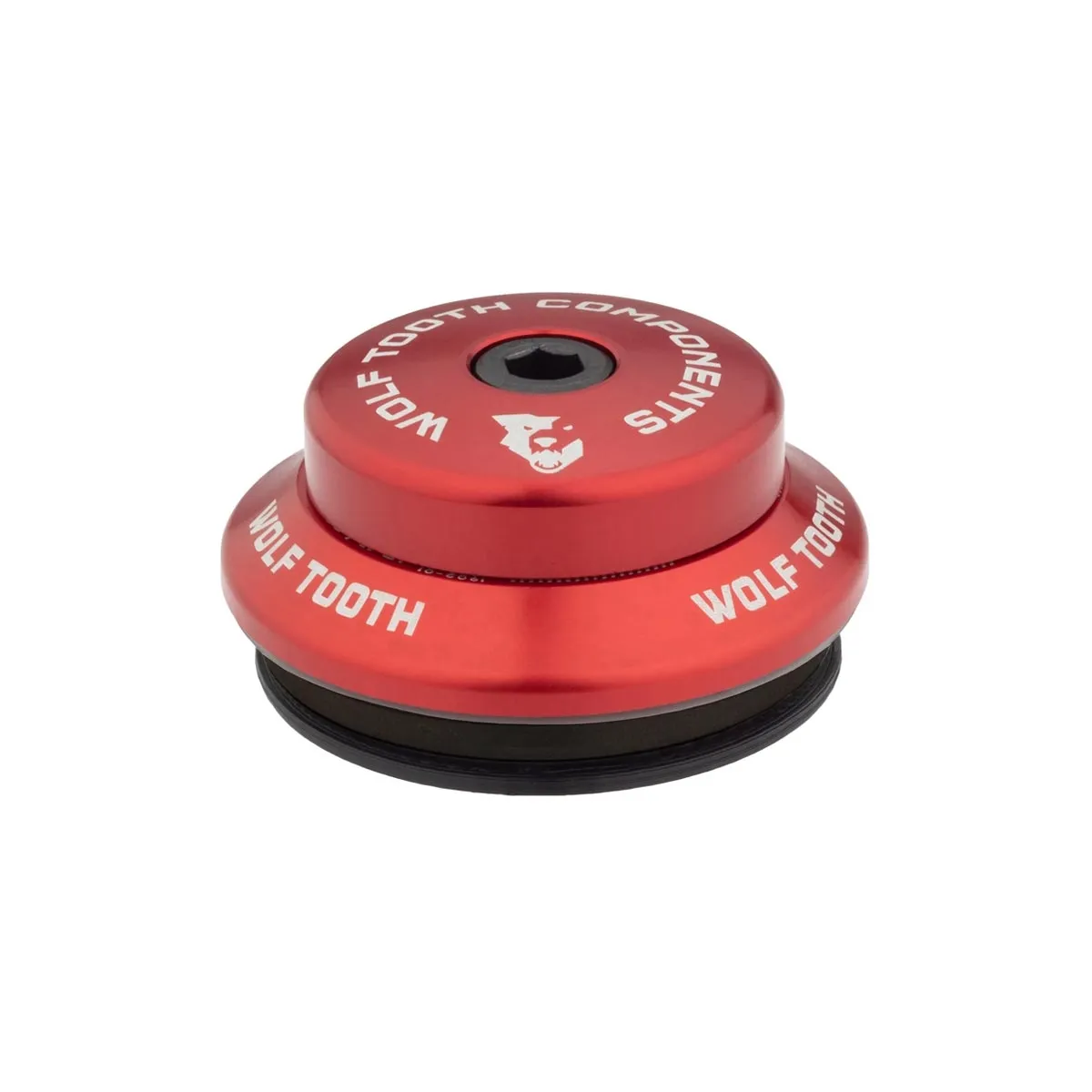 Wolf Tooth Premium Headset Upper Cup 1 1/8 inch | IS42 / 28.6 mm Height 8 mm Red