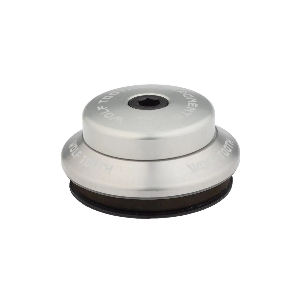 Wolf Tooth Premium Headset Upper Cup 1 1/8 inch | IS42 / 28.6 mm Height 8 mm Silver