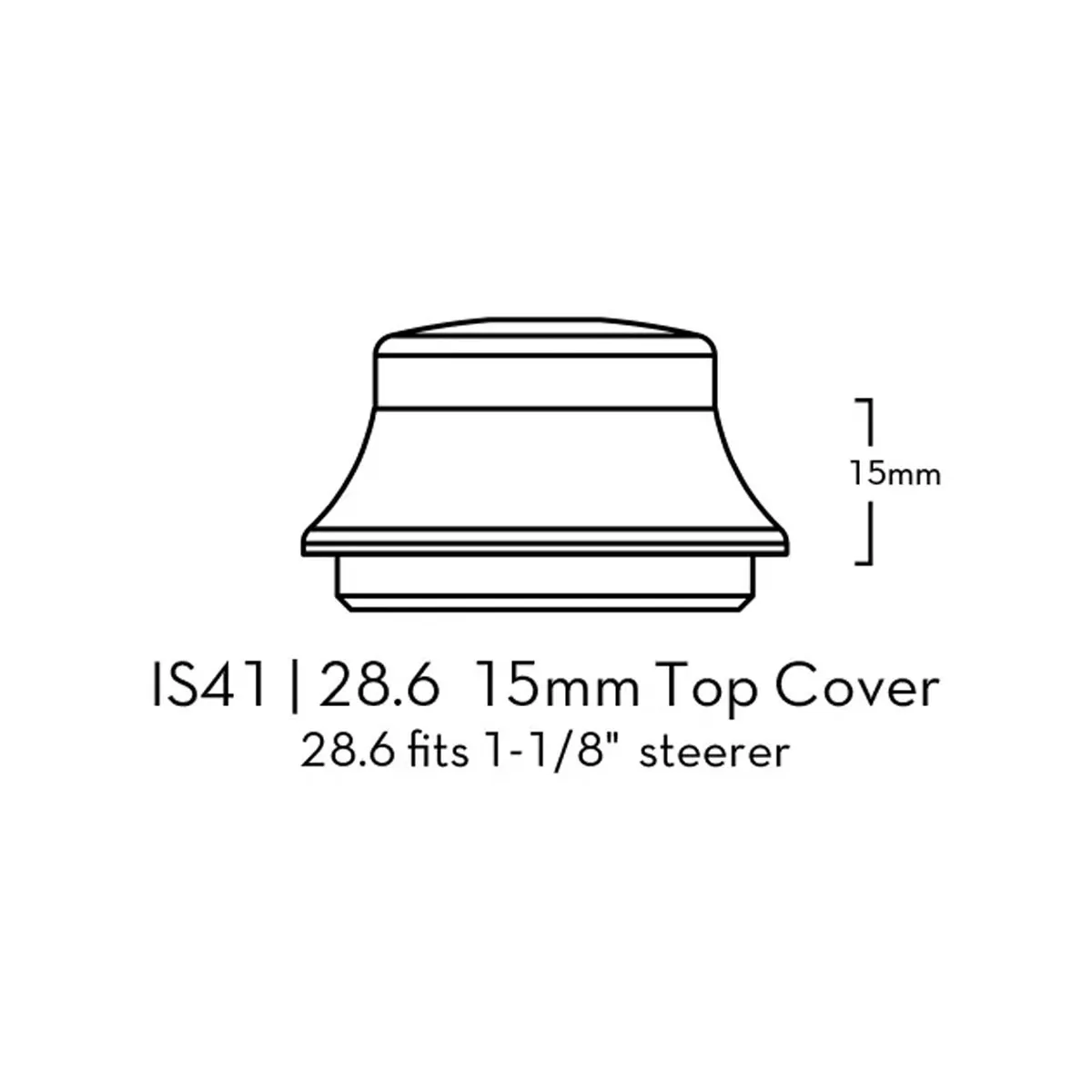 Wolf Tooth Premium Headset Upper Cup 1 1/8 inch | IS41 / 28.6 mm Height 15 mm red (copy)