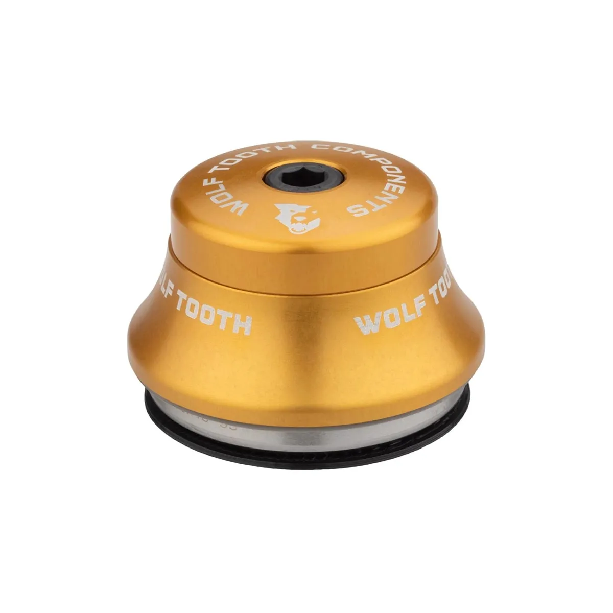 Wolf Tooth Premium Headset Upper Cup 1 1/8 inch | IS42 / 28.6 mm Height 15 mm Gold