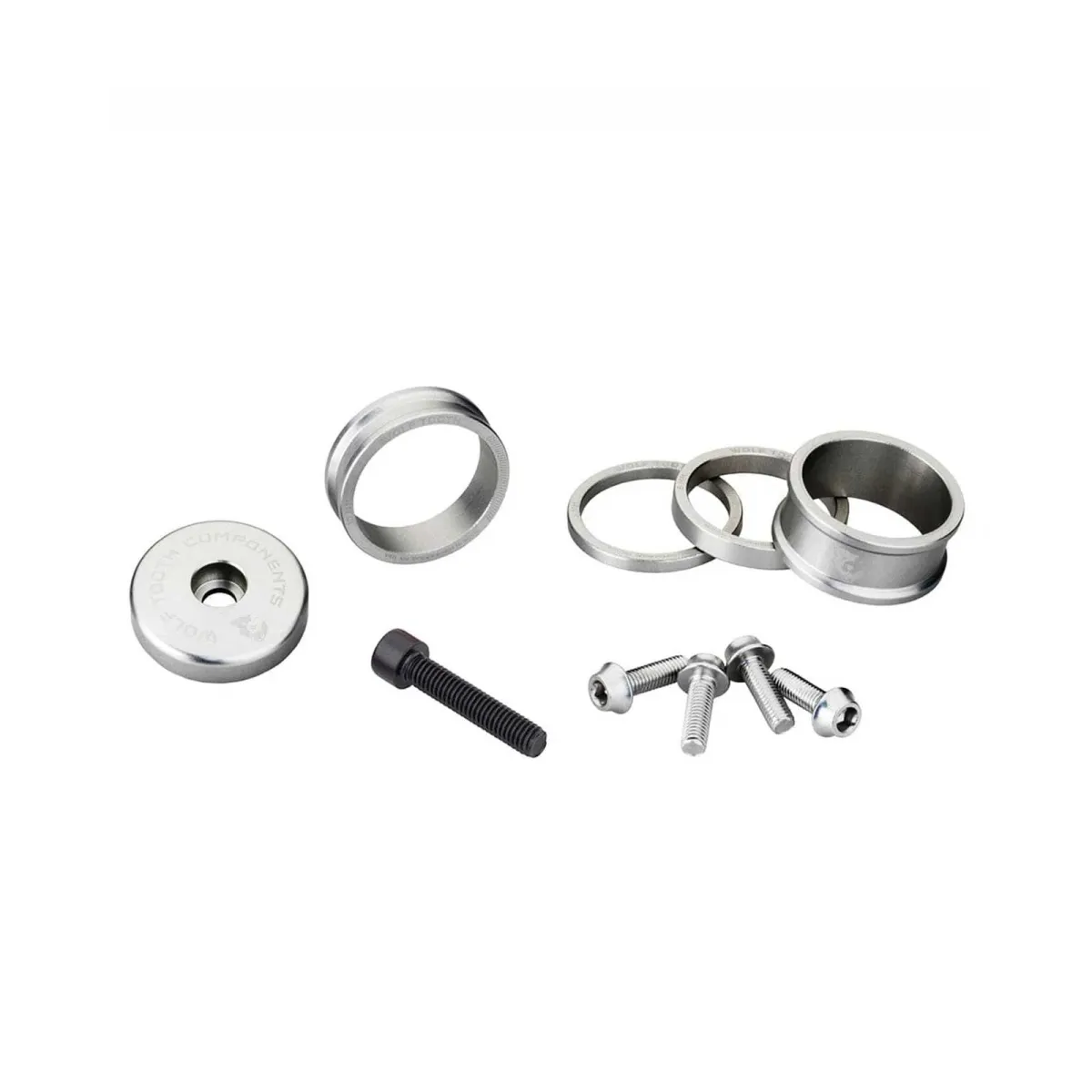 Wolf Tooth Bling Kit 1 1/8 inch | coloured tuning set, silver