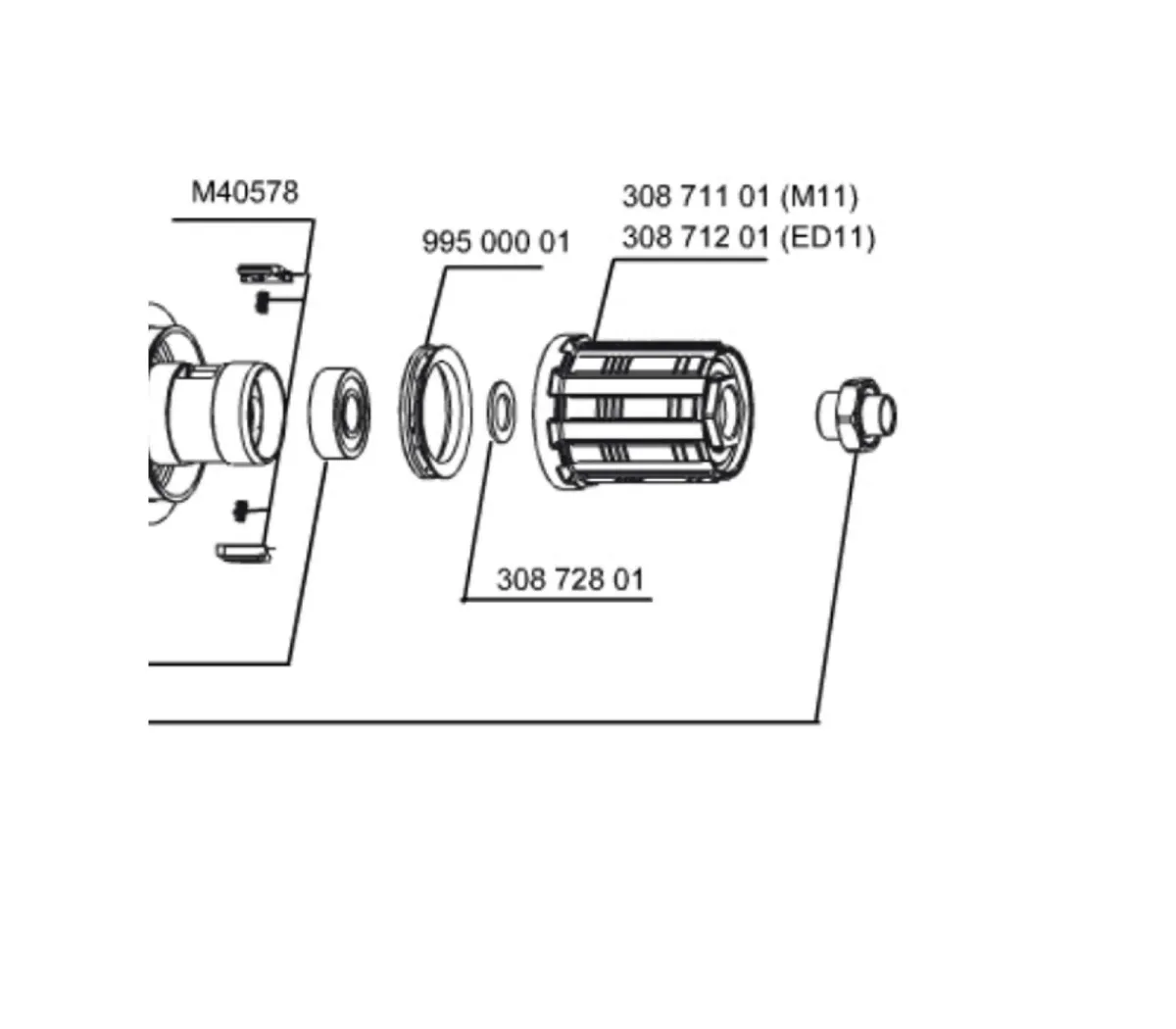 Mavic M9 washer for FTS-L freehub body