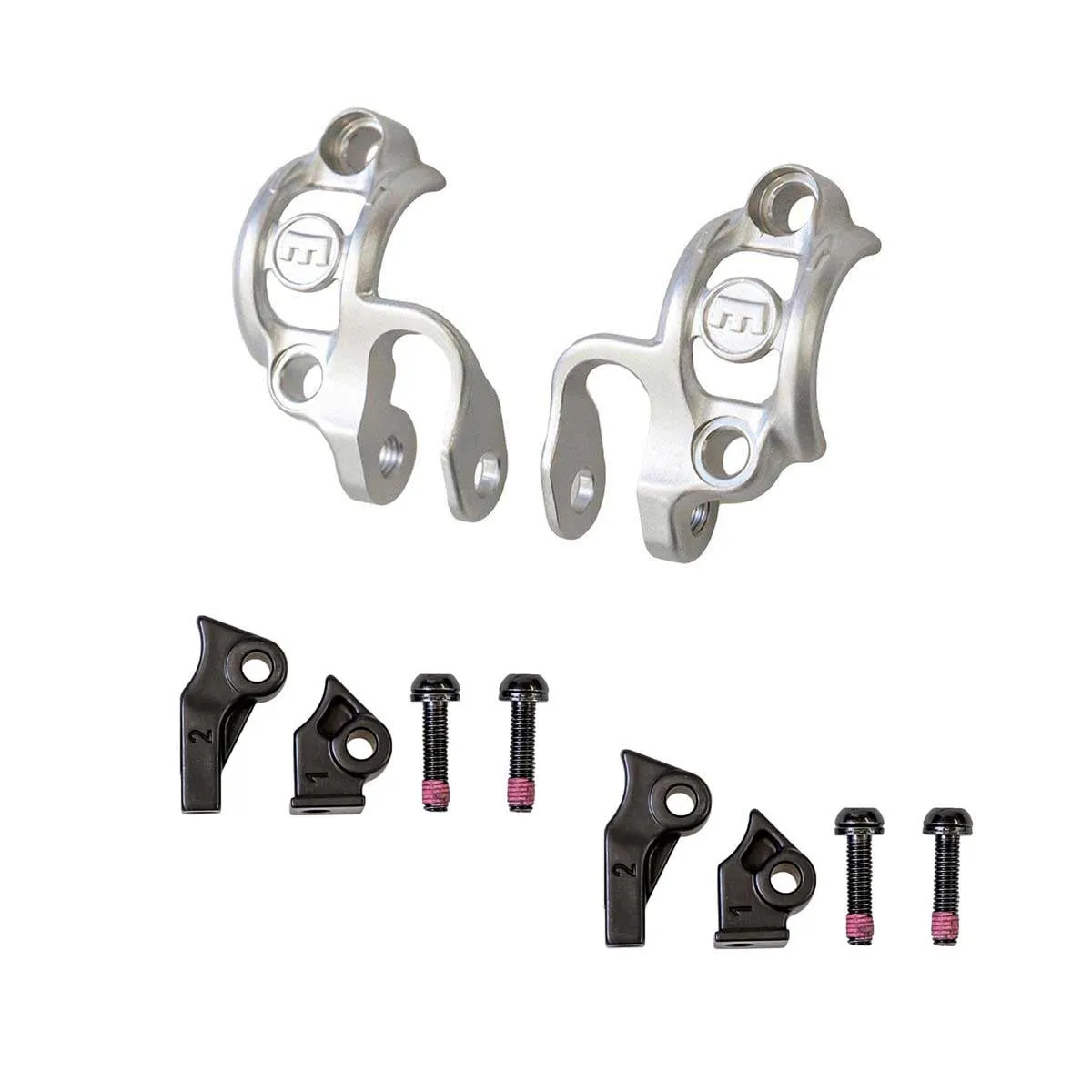 Magura Shiftmix 1+2 Set Handlebar Clamp | Shimano I Spec II + I Spec B Set Right + Left Silver