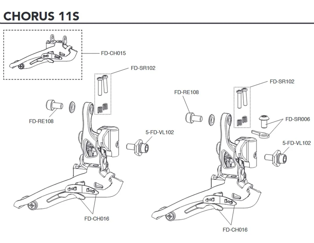 Campagnolo front derailleur spare part FD-RE108 | Cable clamp screw
