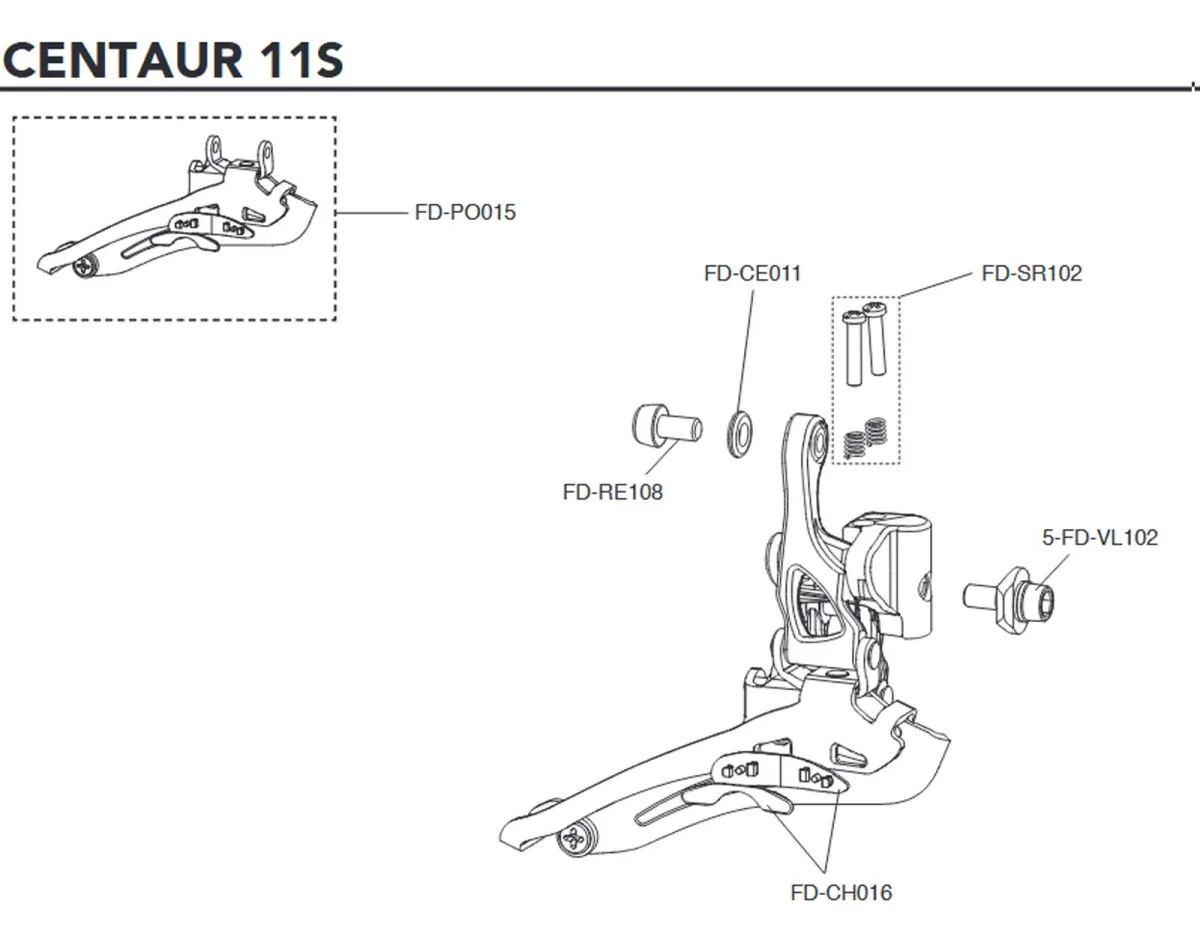 Campagnolo Centaur 11s Front Derailleur Spare Part FD-CE011 | Washer