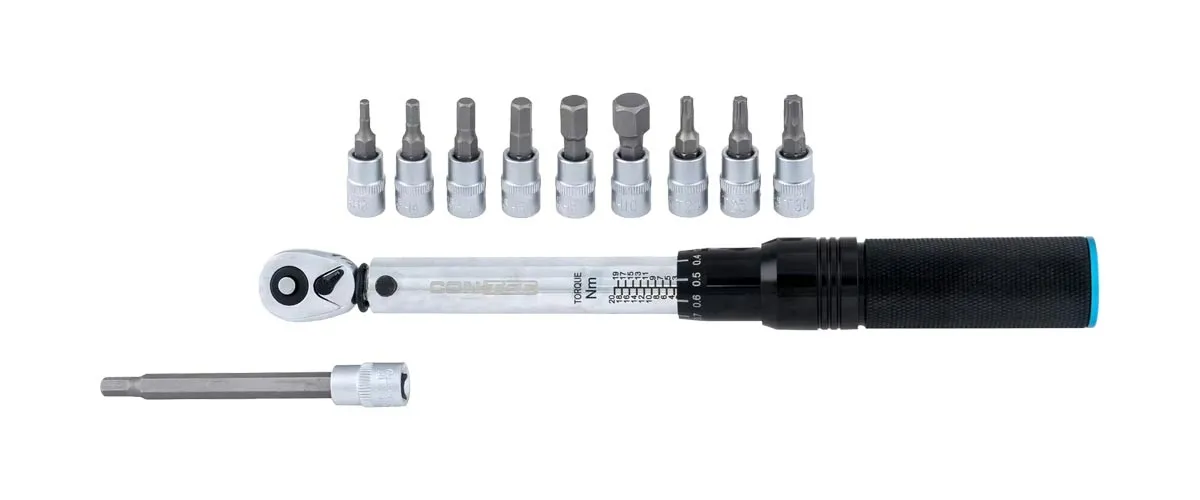 Contec TFM-Torch 2-20 Nm torque wrench including 9 bits