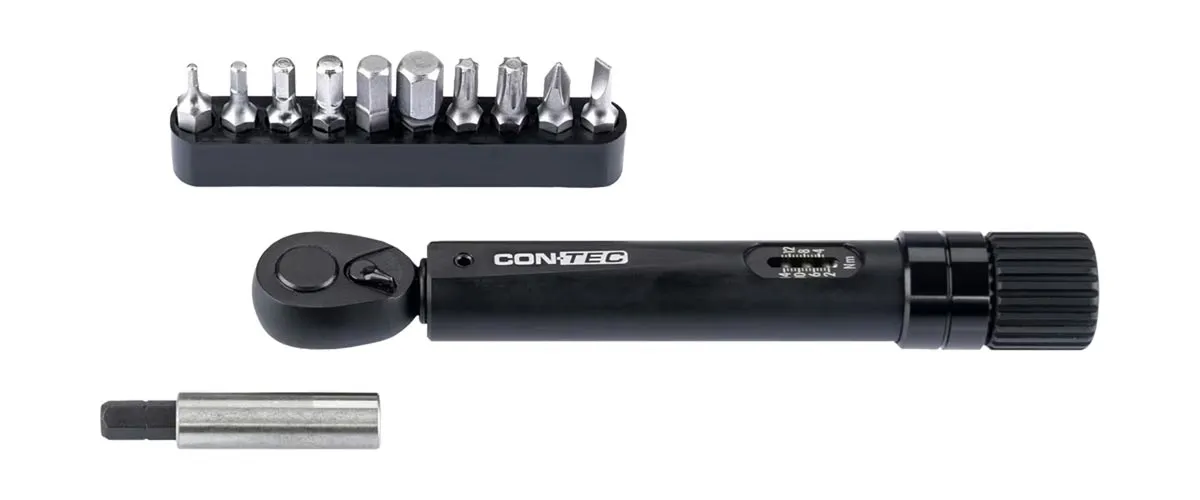 Contec TFM-Match 2–14 Nm torque wrench including 10 bits