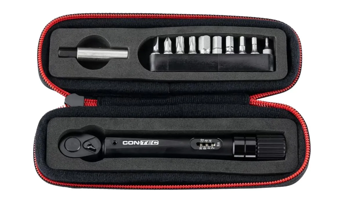 Contec TFM-Match 2–14 Nm torque wrench including 10 bits