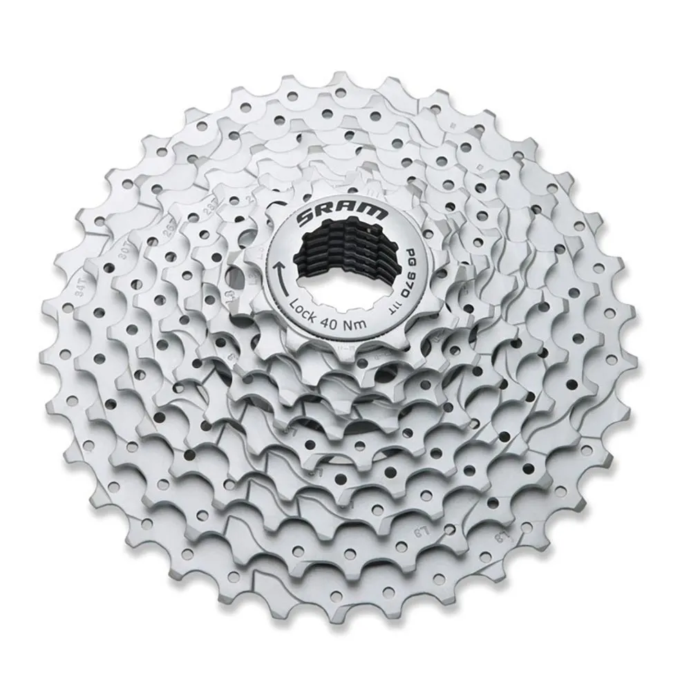 SRAM PG 970 MTB cassette, high-gear 9-speed, 11–34 teeth