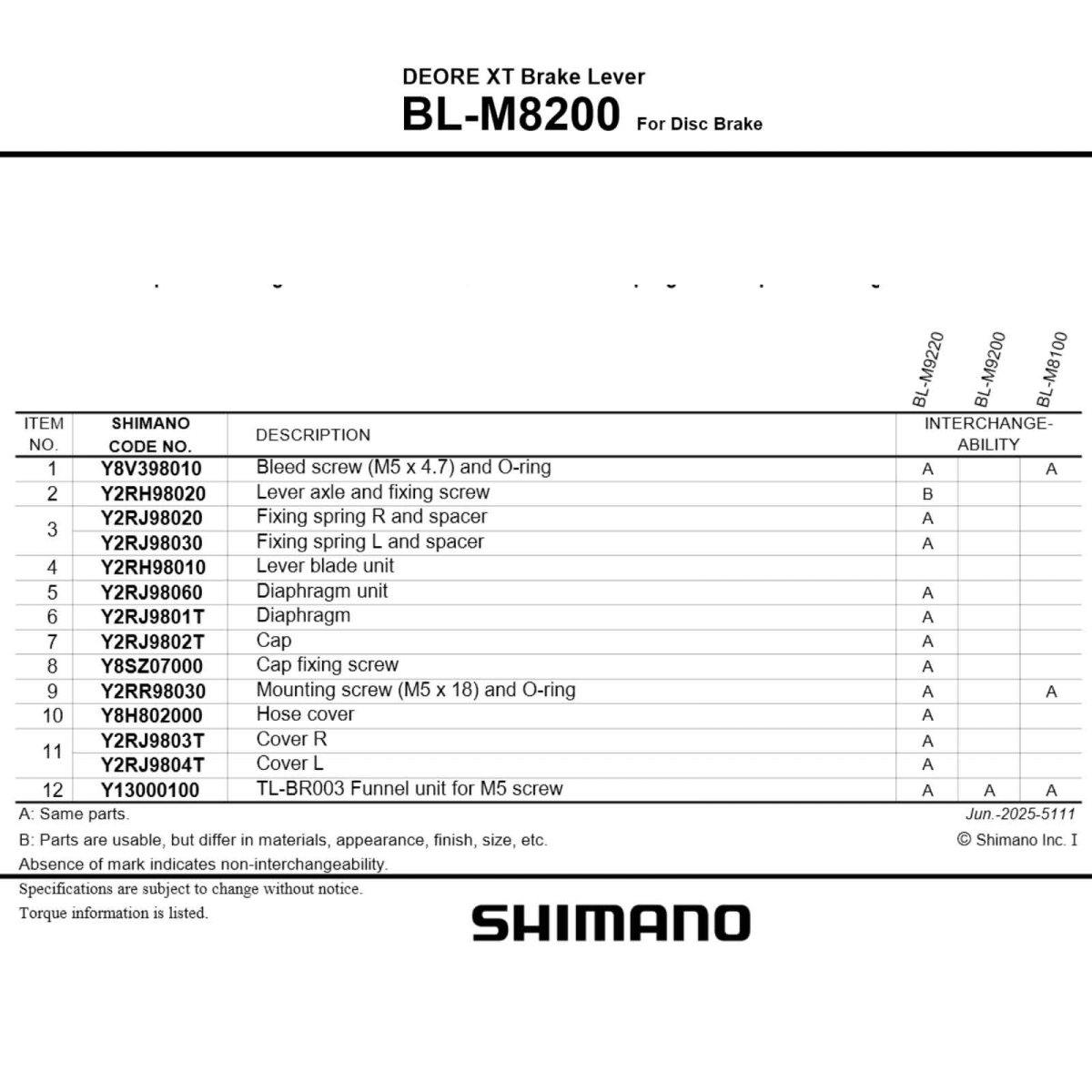 Shimano Deore XT M8200 XC Disc Brake Set (2-piston) | Disc Centerlock Rotors RT-CL800