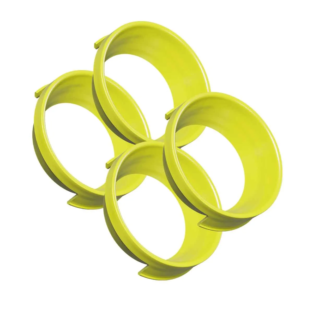 Magura Gustav Pro Disc brake caliper spare part | Reflective kit, neon yellow, 4 pieces