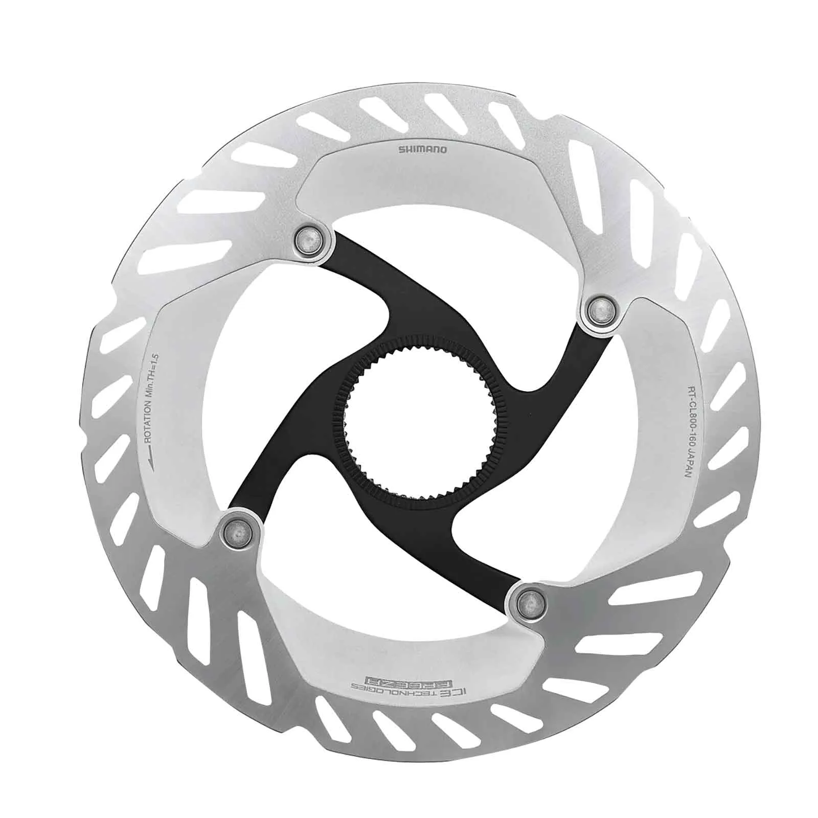 Shimano Ultegra/GRX/XT brake disc RT-CL800-LE IceTech | Centerlock external lockring 203 mm