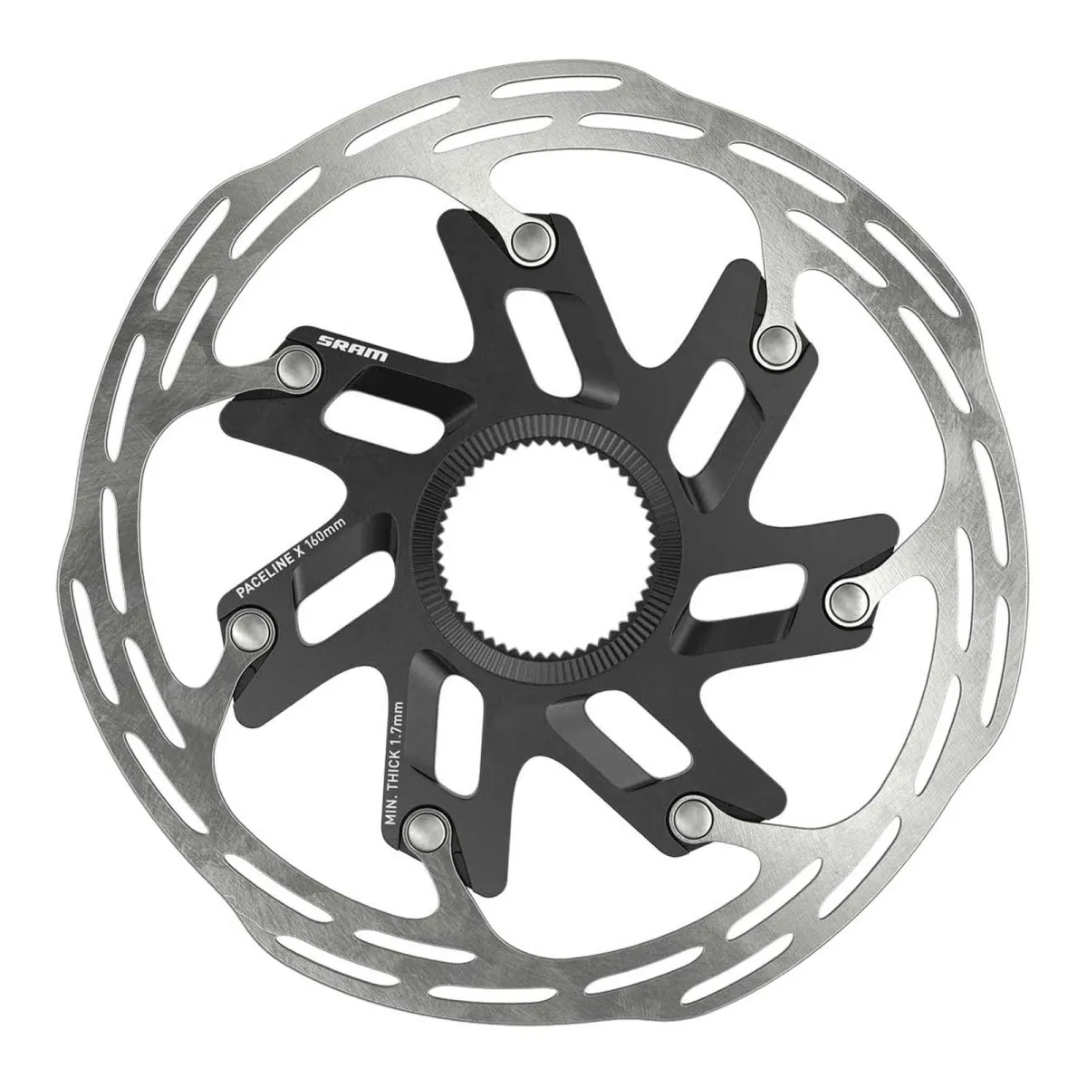 Sram Paceline X two-piece brake disc, Centerlock 160 mm, internal lockring