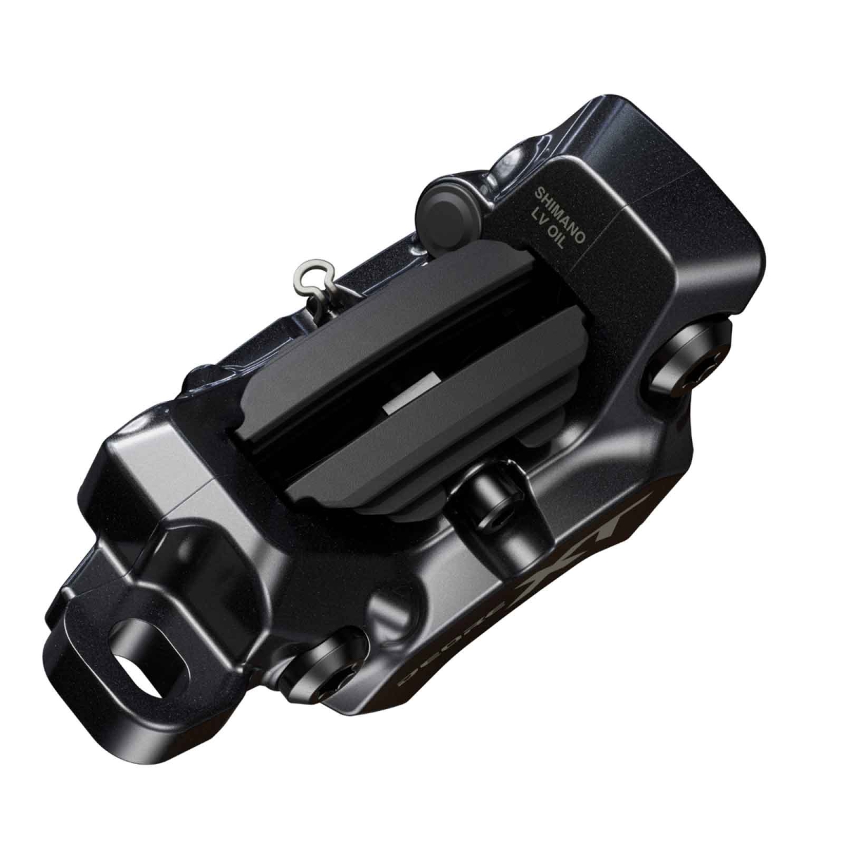 Shimano Deore XT M8220 4-piston disc brake | 100 cm I-Spec EV front brake lever, left-hand grip