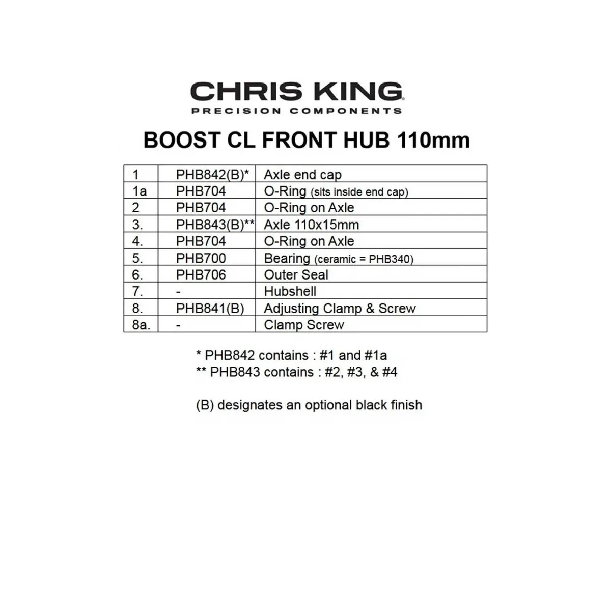 Chris King Front Hub Ceramic Disc Centerlock Boost 15x110 matte jet | matt black 28-hole