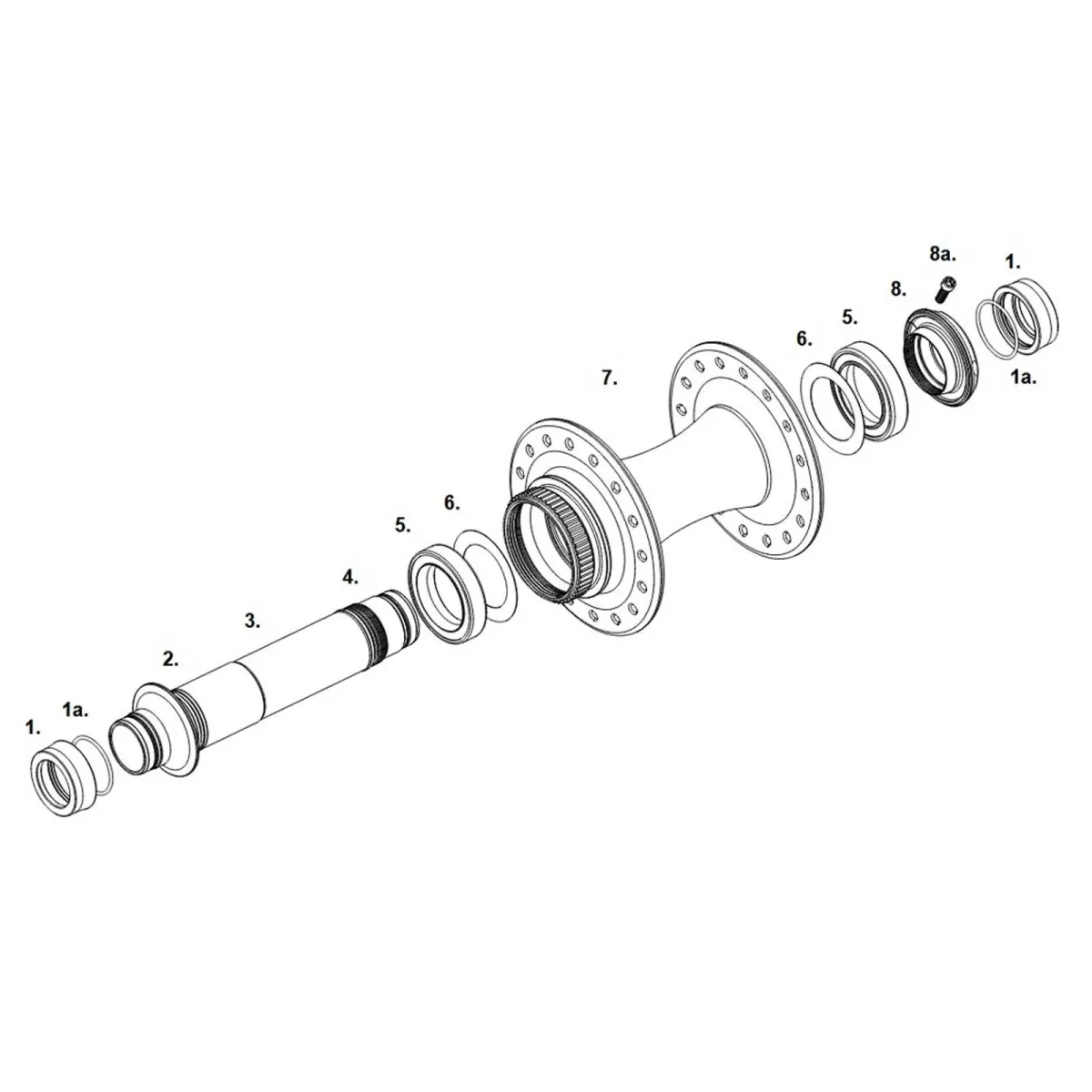 Chris King Front Hub Ceramic Disc Centerlock Boost 15x110 matt mango | matt-mango 28-hole